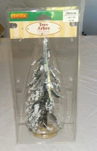 Lemax Tree Arbre 9 inch Large Snowy Pine Tree New in (slightly dented) Package - Picture 1 of 3