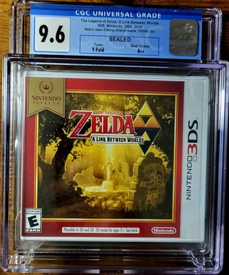 Legend of Zelda A Link Between Worlds Nintendo Selects 3DS Sealed CGC 9.6 A++ - Image 1 of 3