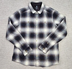 Camicia Uomo Kuhl The Law Grigio Flanella Manica Lunga Bottoni Taglia Large Multicolore - Foto 1 di 12