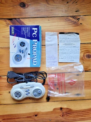 InterAct PC ProPad IBM Windows DOS Computer Gaming Controller Vintage Unused CIB - Image 1 of 3