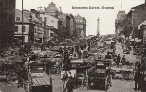 Canada to UK MONTREAL Edward VII 2c Bonsecours Market view postcard 1910 - Picture 1 of 1