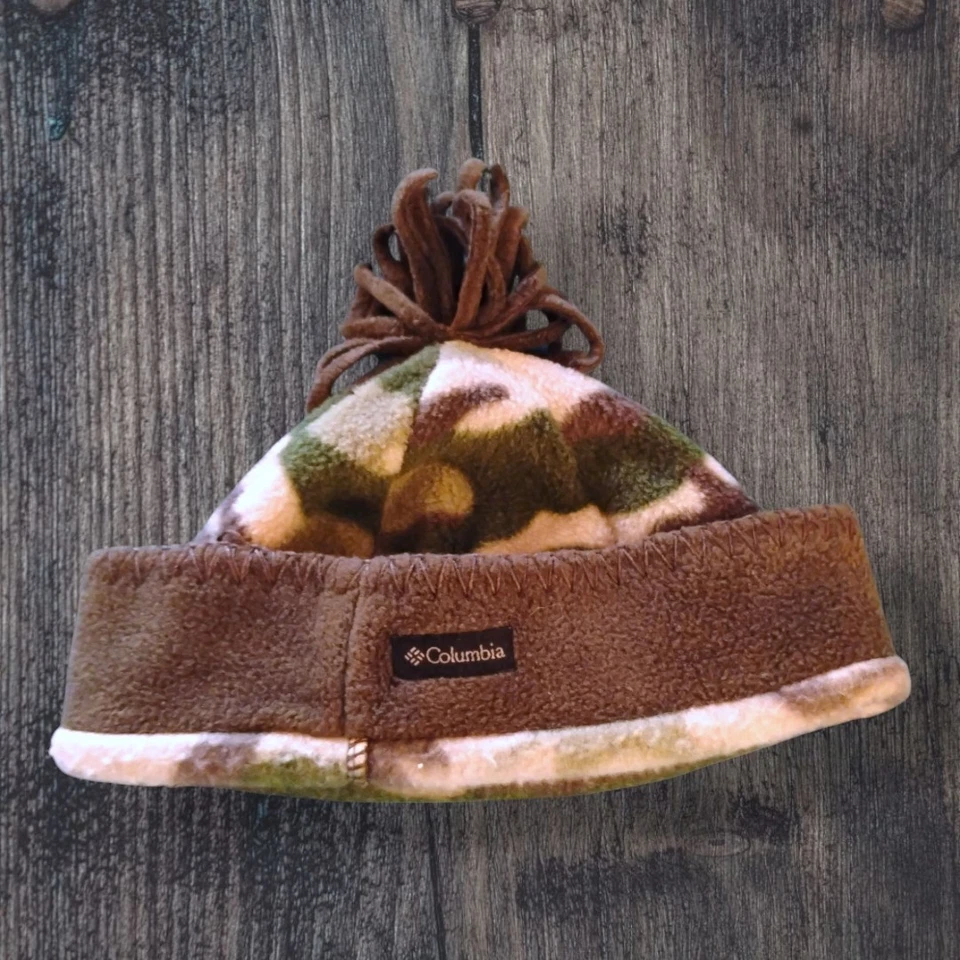 Columbia Sportswear шапочка флис камуфляж помпон один размер младенца шляпа зеленый - Изображение 1 из 4