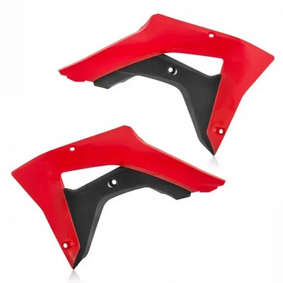 Acerbis Left Right Radiator Shrouds Red Black Honda CRF450X 19-20 - Image 1 of 4