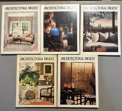 Vintage Architectural Digest Magazines Lot Of 10  1979 1980 - Image 1 of 2