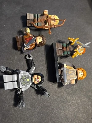 LOTE DE 5 MINI FIGURAS LEGO. HOBBIT LORAD DE LOS ANILLOS DR. PULPO Foto 1 de 4