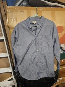L.L BEAN MEN'S TRADITIONAL FIT SUNWASHED SHIRT XL TALL LIGHT BLUE - Picture 1 of 3