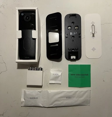 Blink Wireless Video Doorbell 2nd Gen Newest Model Black New - Open Box - Image 1 of 4
