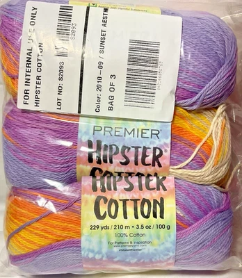 Paquete de 3 hilos de algodón Premier Hipster “estética al atardecer” Foto 1 de 2