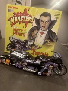Vtg NHRA Matt Hines Universal Studios Monsters - Dracula 2000 Pro Stock Bike - Picture 1 of 3