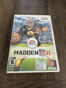 Nintendo Wii Madden 11 w/case & manual. Tested & works - Picture 1 of 3