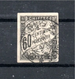 France Colonies 1884 old 60 C. Tax-stamp (Michel P11) used Senegal - Picture 1 of 2