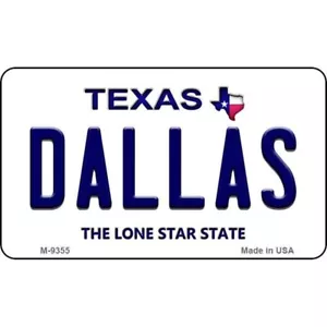 Dallas Texas Novelty Metal Magnet Fridge Refrigerator Home Kitchen Decoration - Picture 1 of 1