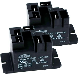 Song Chuan 832AW-1A-F-C1, 24VDC Relay, 240 VAC, 30A General Purpose Relay - Picture 1 of 12