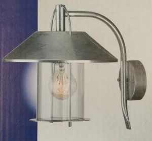 Außen Lampe Wandlampe Wandleuchte Laterne massive Malmö E27 IP44 galvanisiert - Bild 1 von 1