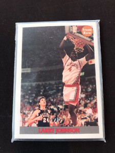 1991 FRONT ROW LARRY JOHNSON - 10 CARD GOLD SET - MINT W/COA - FACTORY SEALED