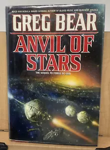 Anvil Of Stars Greg Bear 1992 Signed 1st Edition 1st Printing E2 - Imagen 1 de 11