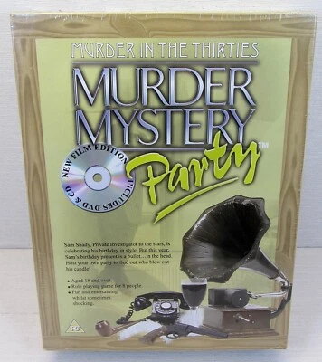 BV Leisure Murder Mystery Party Murder in the Thirties CD & DVD NEW & SEALED - Image 1 of 3
