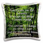 3dRose Nature Background with a Prayer The Serenity Prayer with a wooded scene