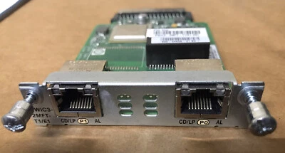 Cisco VWIC3-2MFT-T1/E1 Multiflex Dual Port Voice WAN Interface Card 73-13420-01 - Image 1 of 4