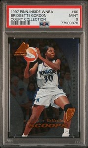 1997 Pinnacle WNBA Court Collection Bridgette Gordon PSA 9 Tennessee Lady Vols