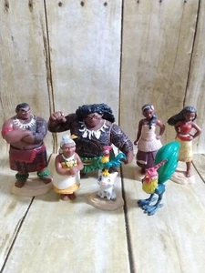 DISNEY MOANA Figures By JAKKS 7pcs - Picture 1 of 9