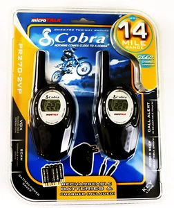 Cobra microTALK PR 270-2 VP Two Way Radio GMRS/FRS Sealed New In The Box NIB - Zdjęcie 1 z 2