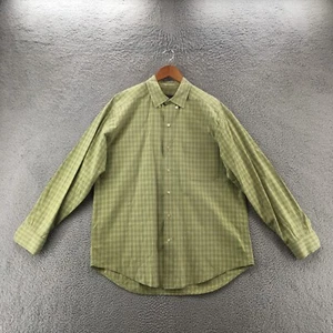 Sonoma Long Sleeve Shirt Mens Large Green Plaid Button Down Collared Pockets - Picture 1 of 10