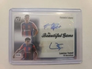 2023-24 Donruss Soccer Beautiful Game Dual Autograph Fermin Lopez Lamine Yamal - Picture 1 of 2