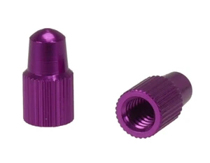 Aluminum Bicycle Valve Caps for PRESTA Valve (pair) - PURPLE - Picture 1 of 1