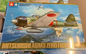 Kit de avión modelo Tamiya 1/48 Mitsubishi A6M3 Zero Fighter Hamp Segunda Guerra Mundial #61025 - Imagen 1 de 1