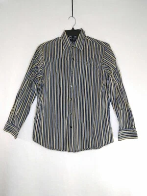 J Ferrar Mens Button-Up Shirt Long Sleeve Size Medium Multi Striped Business  - Image 1 of 4