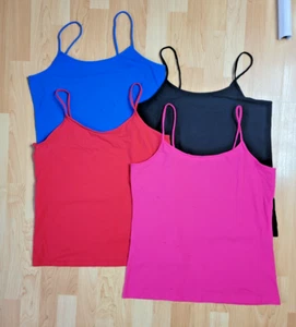 Time And Tru Spaghetti Strap Tank Top Bundle of 4 XL - Picture 1 of 4