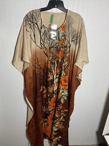 Women's Dress Caftan by Sunflower. Free Size. NWT. Multicolor - Picture 1 of 7