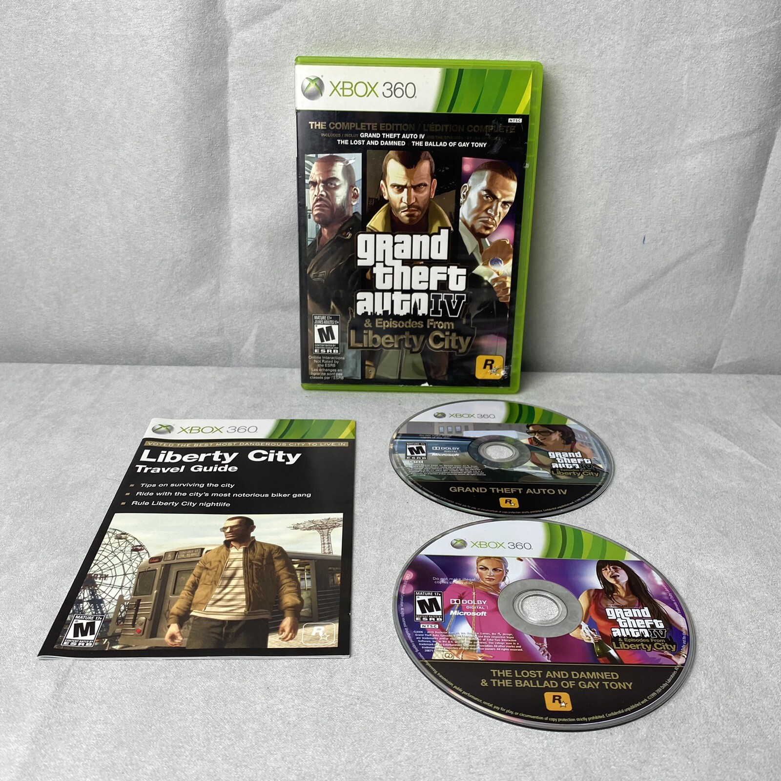 Xbox 360 Rockstar Grand Theft Auto 4 GTA IV The Complete Edition Ship for  sale online | eBay