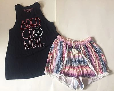 EUC Abercrombie Kids Swing Tank And Comfy Shorts 11/12 - Image 1 of 2
