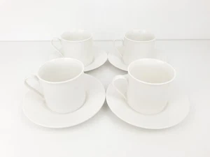 4 tazas y platillos informales blancos Royal Doulton Gordon Ramsay - Imagen 1 de 10