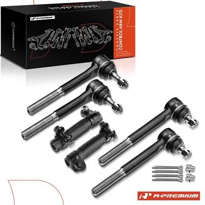6x Kit de extremo de varilla de amarre y manguito de ajuste delantero para Chevy C3500 GMC C2500 1988-2000 Foto 1 de 4