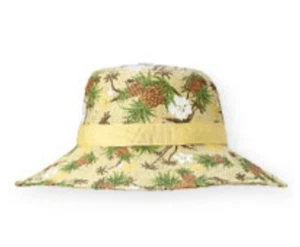 Gymboree Tropical Pineapple Girls Hat Size Large Xxl 5-7 Years Sunhat - Picture 1 of 3