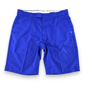 RLX Ralph Lauren Shorts Mens 34 Royal Blue Golf Chino Performance DEFECT - Picture 1 of 13