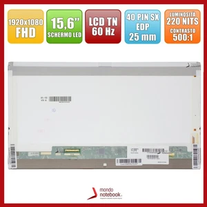 Display LED 15,6 " (1920x1080) FHD 40 Pin SX (Matt) N156HGE-L11 Rev c1 Lenovo - Bild 1 von 3