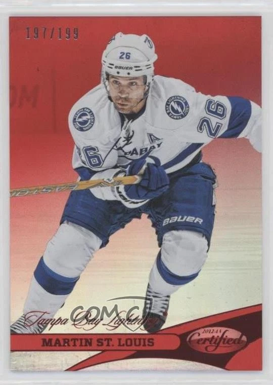 2012-13 Certified Mirror Red /199 Martin St Louis #78 HOF - Image 1 of 2