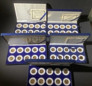 Full Set, 50 Pieces,24k Gold Plated State Quarters The Morgan Mint w/Certificate - Picture 1 of 11