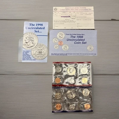 1998 Uncirculated Coin Set U.S Mint Original Government Packaging OGP - Image 1 of 4