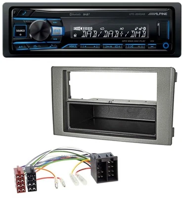 Alpine USB Bluetooth DAB MP3 Autoradio für Iveco Daily (06-14) dunkelgrau - Bild 1 von 4