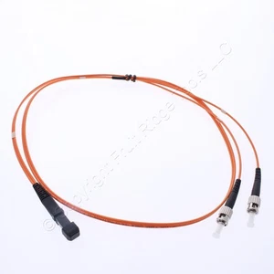 Hubbell Fiber Optic Patch Cord Plenum OM1 Cable Duplex MM MTRJ-ST 1m - Picture 1 of 4