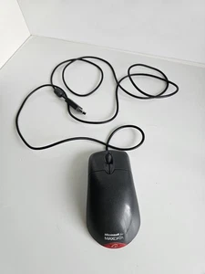 Microsoft X802382 Ps2 PC wheel mouse optical USB, black, Maus Vintage - Bild 1 von 7