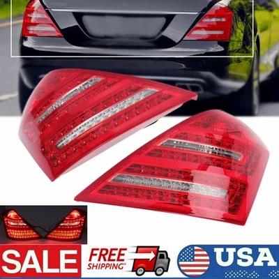 For 2007-2013 Mercedes Benz W221 S Class S450 S600 S550 LED Tail Lights Lamps - Image 1 of 4