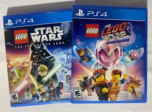 PS4 LEGO Star Wars The Skywalker Saga + LEGO Movie 2 Videogame Bundle - Picture 1 of 9