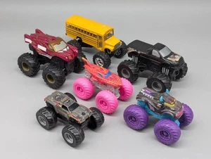 Hot Wheels Kinsmart Monster Truck Lot Rev Tredz Pullback 1:64 1:43 Iron Man + - Picture 1 of 19