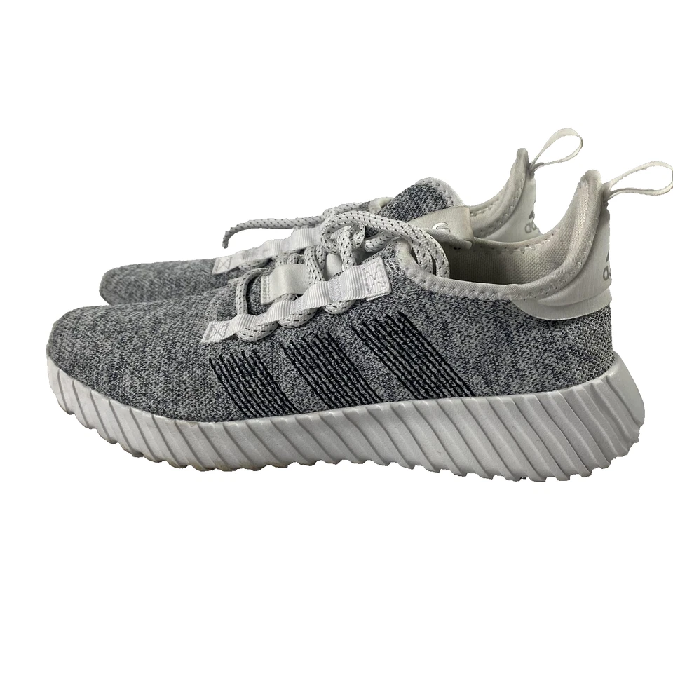 Adidas Zapatos para Correr Tejidos Para Hombre Talla 11 Gris Blanco Con Cordones Tres Rayas Informales Foto 1 de 4